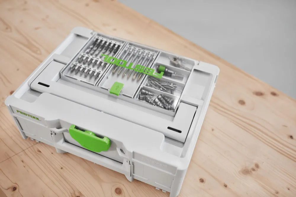 Festool BKS SYS3 Cassette de puntas CE de 100 mm (577399) para taladro/atornillador de baterí Festool y taladro de percusi...