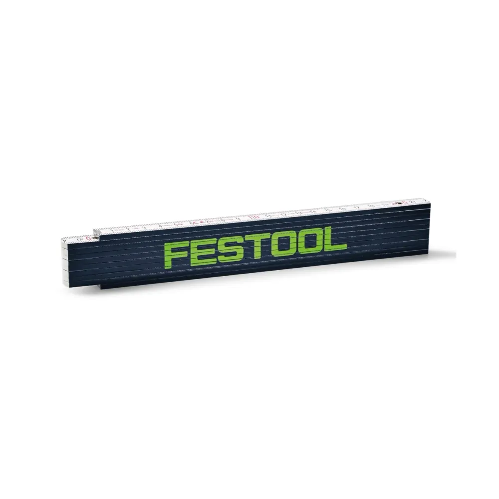2x Festool Cinta métrica plegable Bastón de eslabones de madera 2 m 10 eslabones ( 201464 )