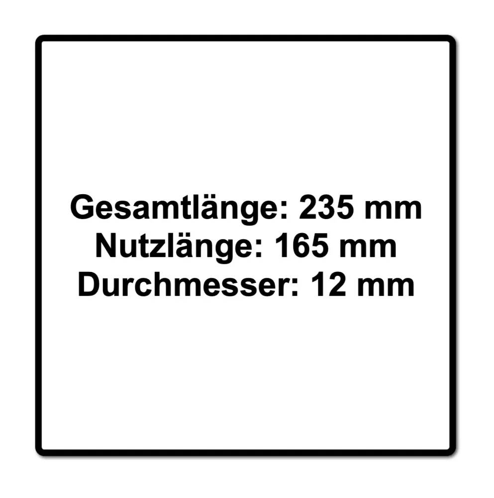 Festool SB CE D12 Broca espiral simple, 12 mm, para taladradoras percutoras y atornilladoras (205906)