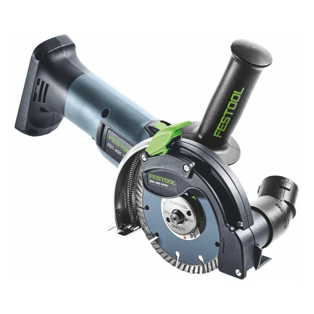 Festool DSC-AGC 18-125 FH EB-Basic 18 V 125 mm Sistema de corte mano alzada sin cable y sin escobillas + 2x baterí 5,0 Ah...