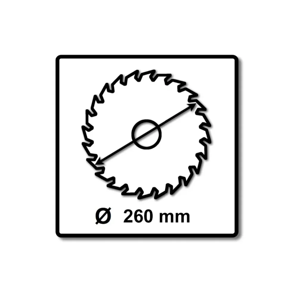 2x Festool hoja de sierra circular especial TF68 aluminio plástico 260 x 2,4 x 30 mm (494607) 260 mm 68 dientes para KS 88...