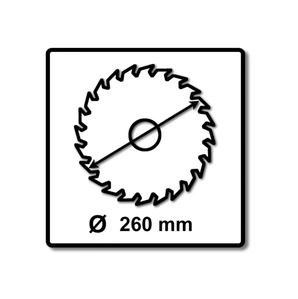 3x Festool hoja de sierra circular especial TF68 aluminio plástico 260 x 2,4 x 30 mm (494607) 260 mm 68 dientes para KS 88...