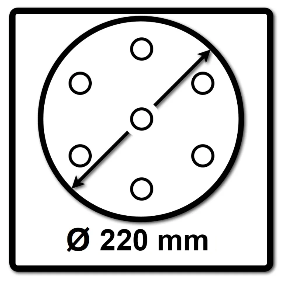 Festool Interface Pad IP STF D220/48-LHS 2 225 1 ud. ( 205418 ) 220 mm para lijadora de cuello largo PLANEX LHS 2 225 EQ (I)