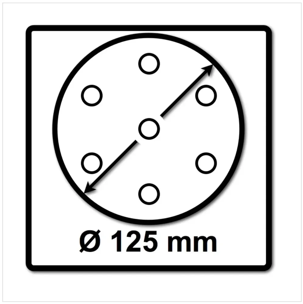 Festool red abrasiva STF D125 P180 GR NET/50 125 mm / 50 piezas ( 203298 )
