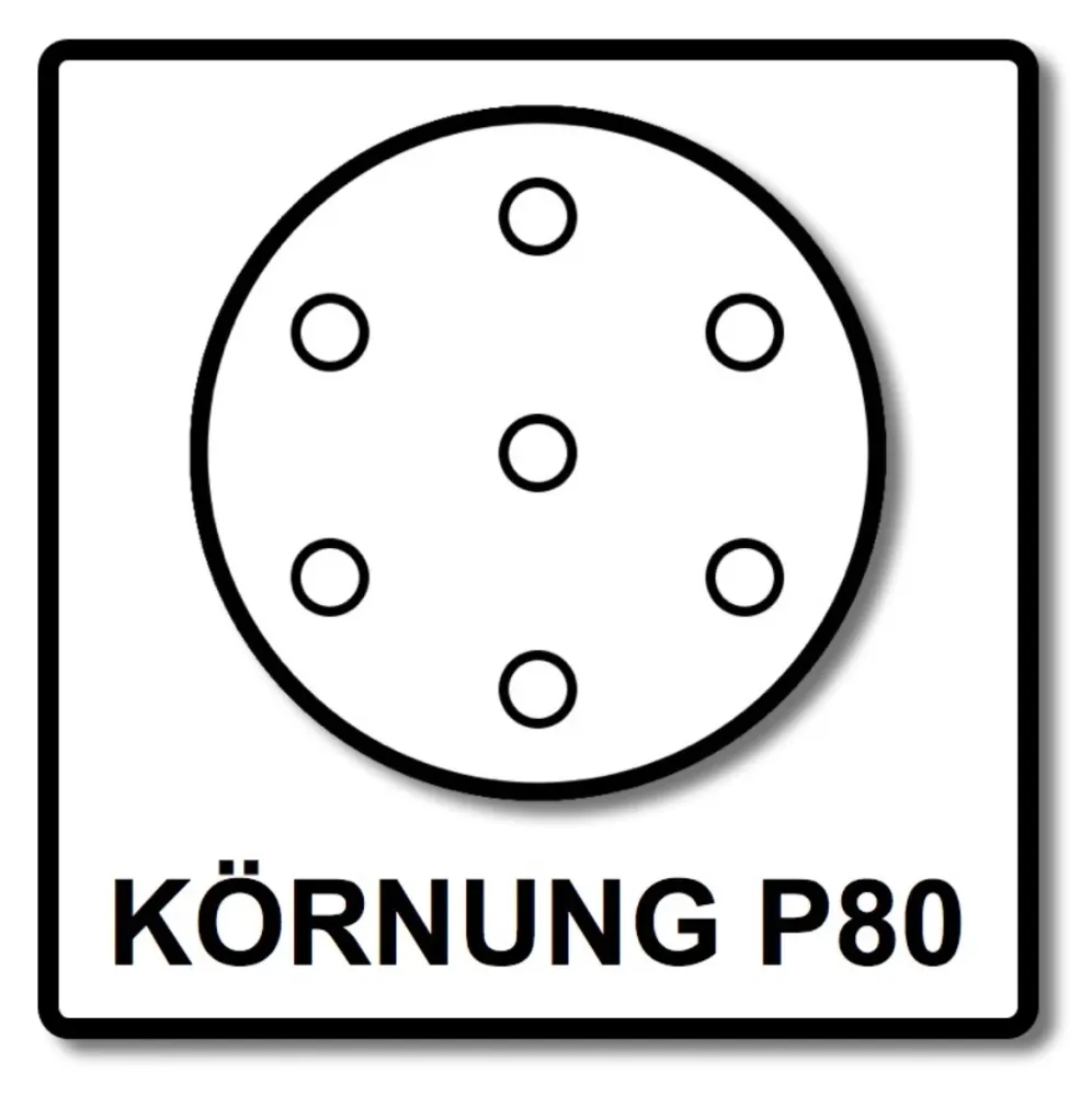 Festool Rubin 2 STF D90/8 P80 RU2/50 disco abrasivo 90 mm P80 50 piezas (499079) para lijadora excéntrica de engranajes RO...