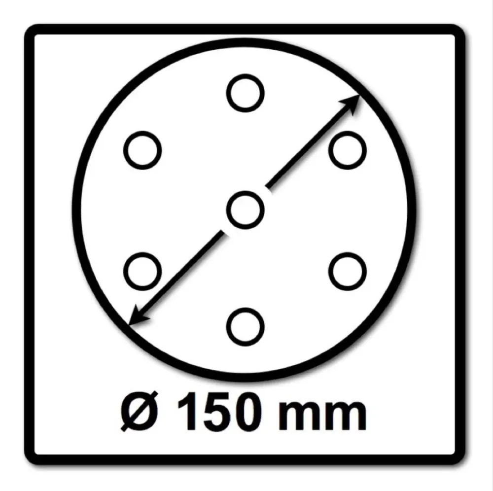 Festool STF D150/48 Discos de amolar granate P400 150 mm 400 piezas ( 4x 575172 ) para RO 150, ES 150, ETS 150, ETS EC 150...