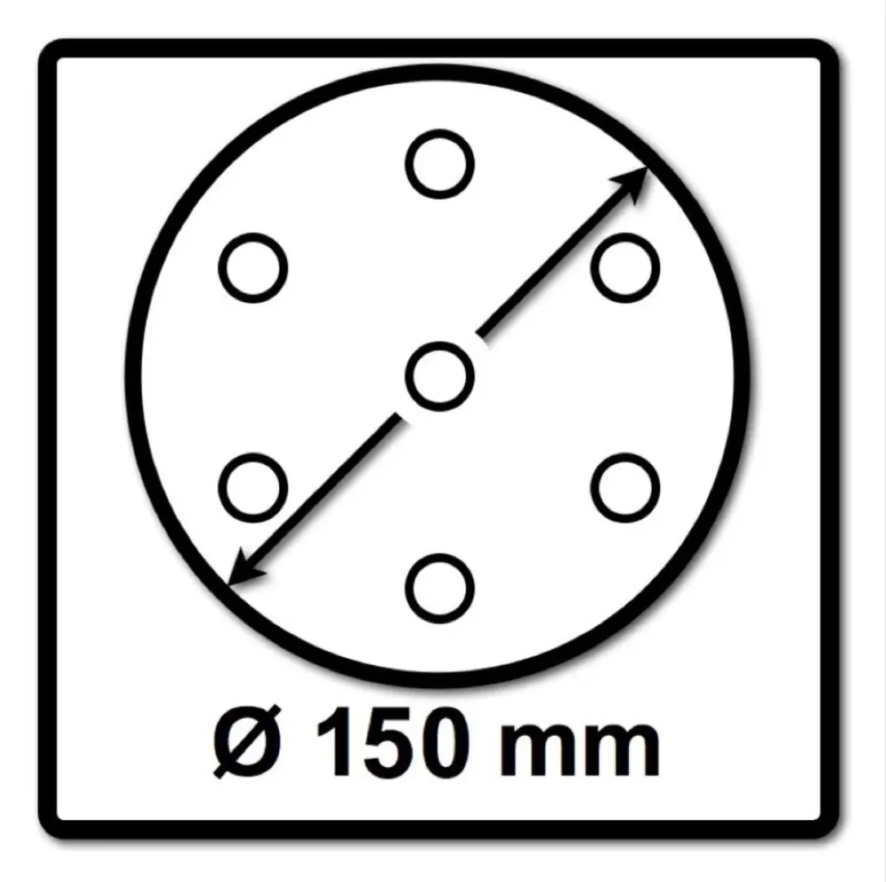 Festool STF D150/48 Discos de amolar granate P100 150 mm 400 piezas ( 4x 575163 ) para RO 150, ES 150, ETS 150, ETS EC 150...