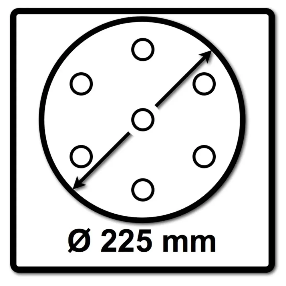 Festool STF D225/128 Disco de amolar granate P150 225 mm 25 uds. ( 205659 ) para lijadora de cuello largo PLANEX