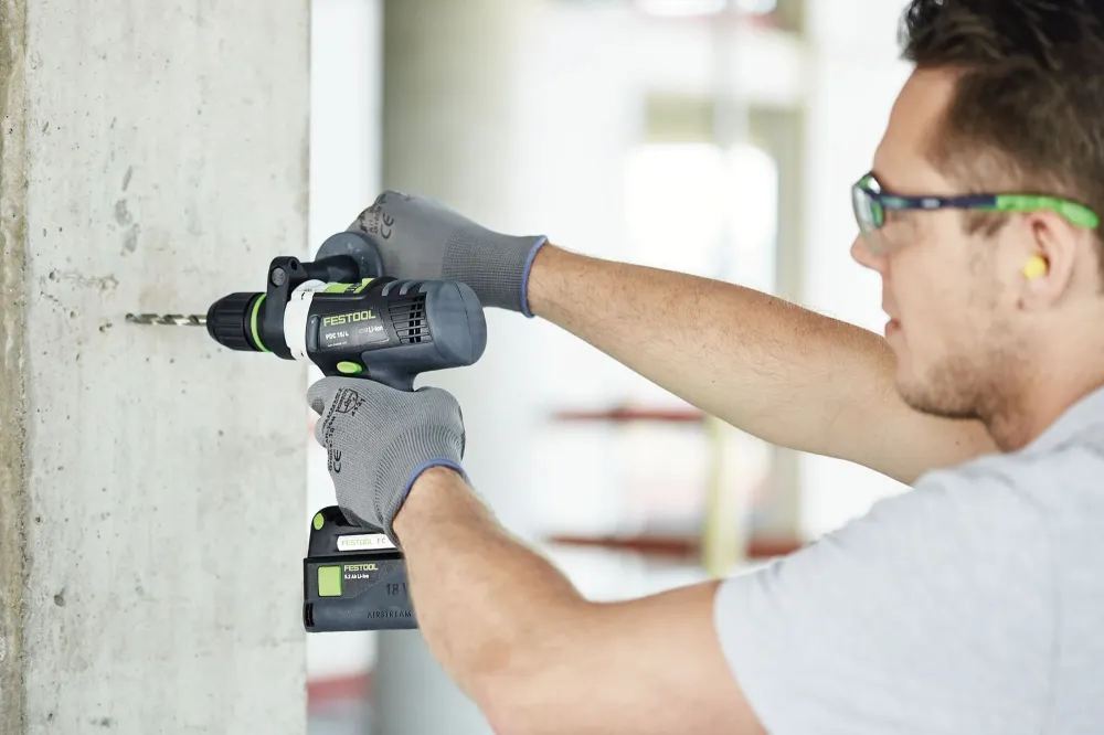 Festool DB STONE CE D5 3 brocas para piedra (769112) para taladro percutor baterí Festool con soporte FastFix y portaherra...