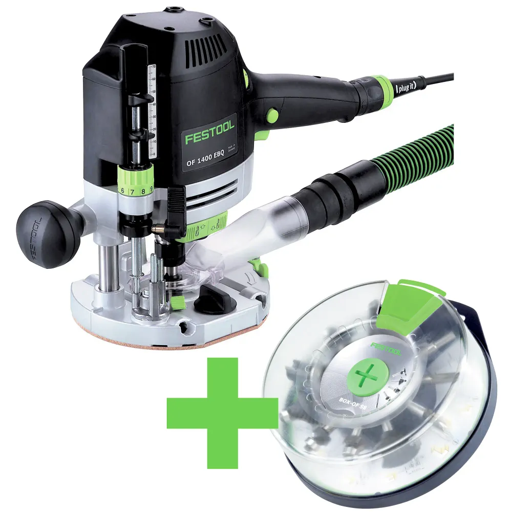 Fresadora Festool DE 1400 EBQ-Plus + Caja--S
