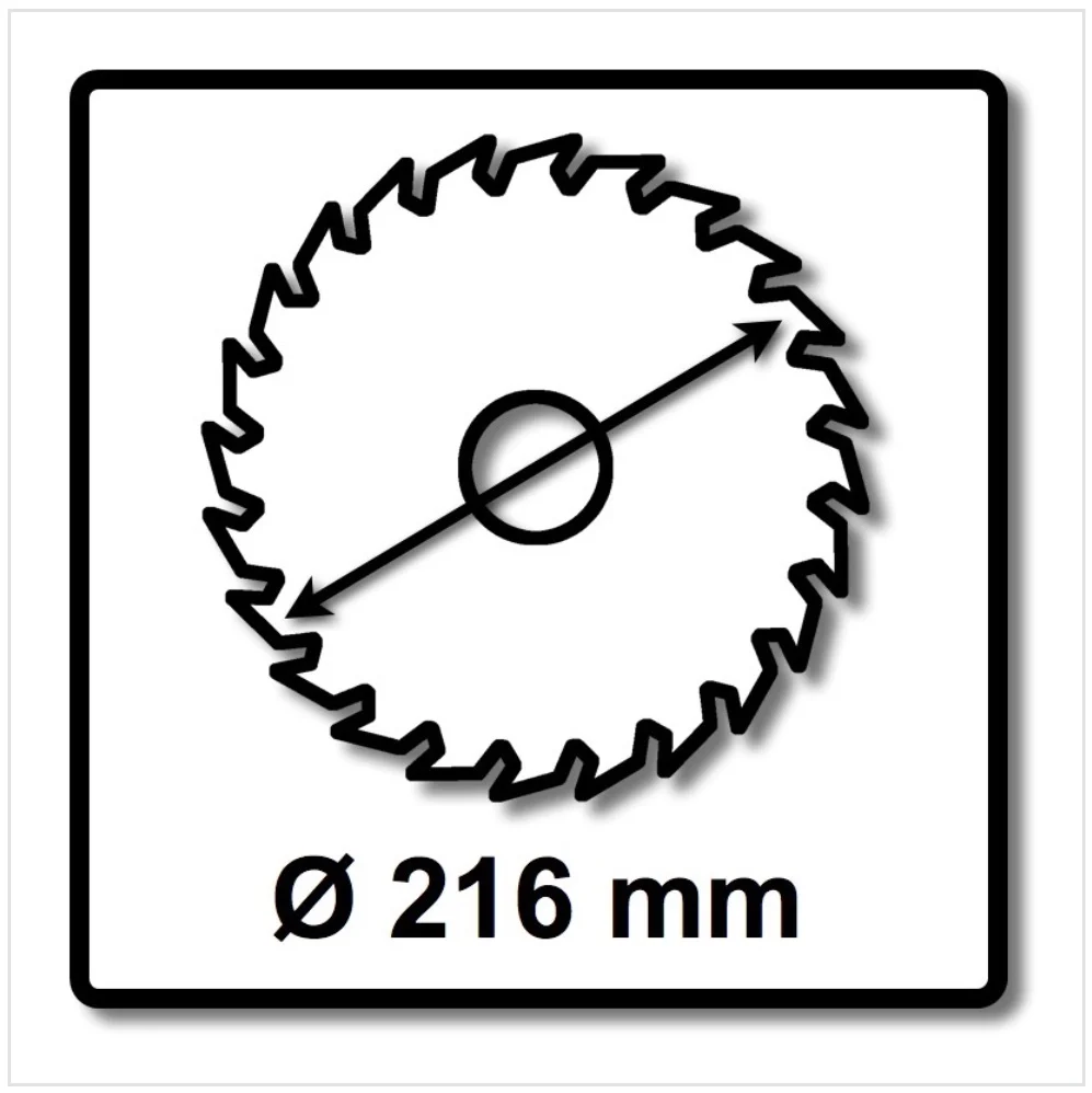 Hoja de sierra circular especial Festool HW 216 x 30 x 2,3 mm TF64 216 mm 64 dientes (500122)