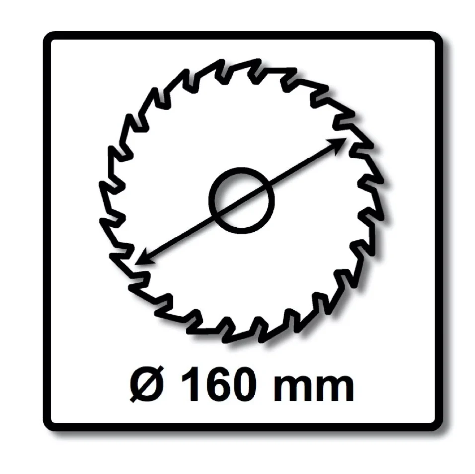 Juego de sierras circulares especiales Festool 2x HW 160 x 20 x 2,2 mm TF52 ( 2x 496306 ) 160 mm 52 dientes