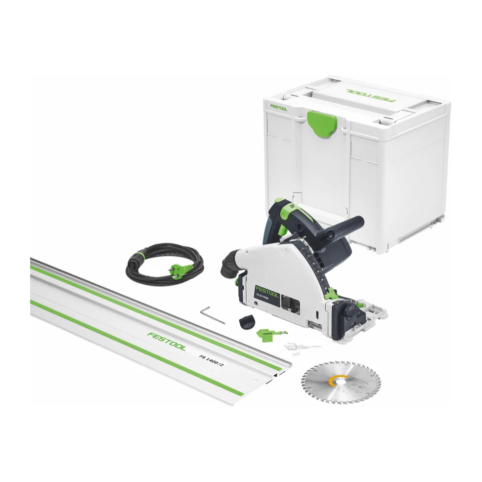 Sierra de inmersión Festool TS 55 FEBQ-Plus-FS 1200 W 160 mm + carril guí + Systainer ( 577010 ) - Sucesor de 576007