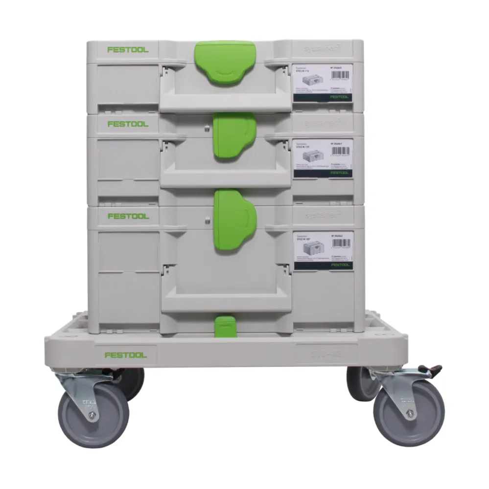 Tablero de ruedas Festool SYS-RB + Systainer SYS3 M 112 + M 137 + M 187