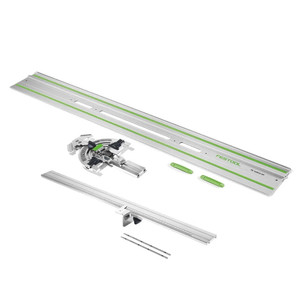 Tope-guí angular Festool FS-WA para carril guí FS/2 corte 60º + prolongación FS-WA-VL + carril guí FS 1400/2-KP 1400 mm