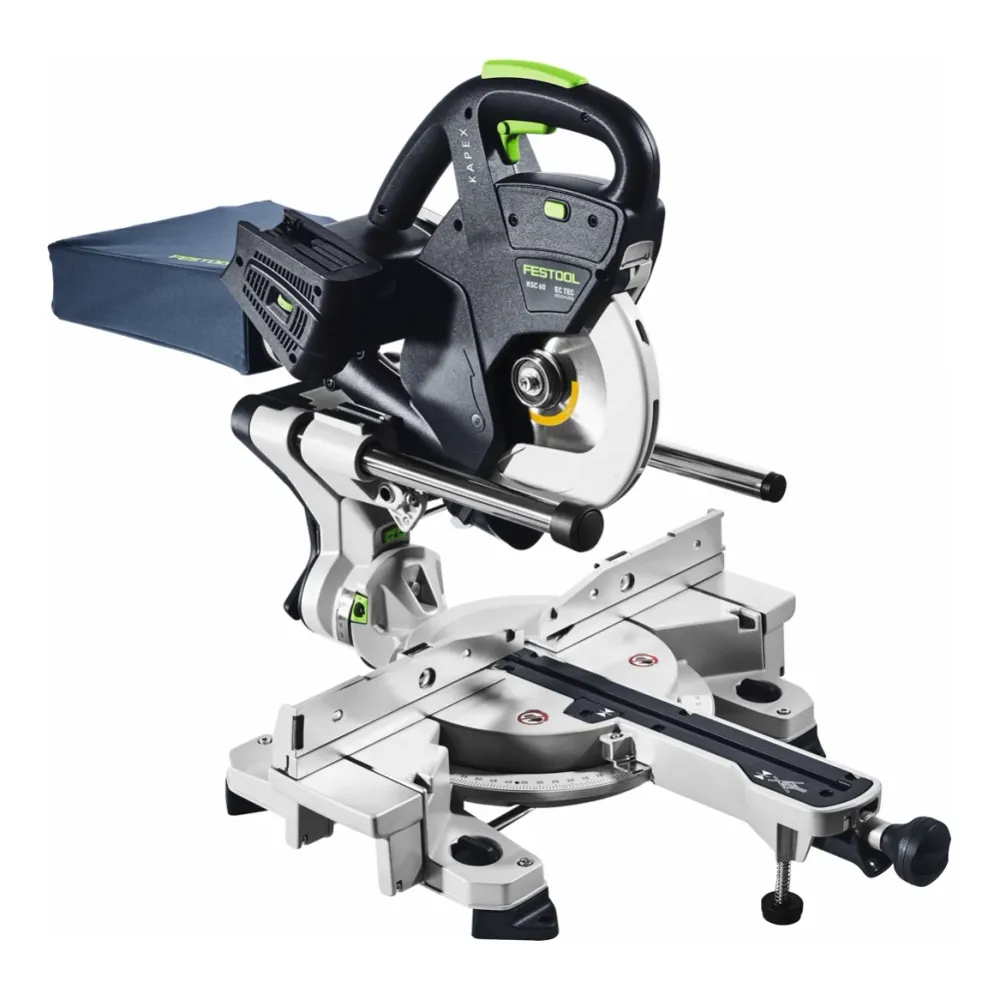 Tronzadora sin cable Festool KSC 60 EB-Basic KAPEX 18 V / 36 V 216 mm sin escobillas + 2x baterí 4,0 Ah - sin cargador