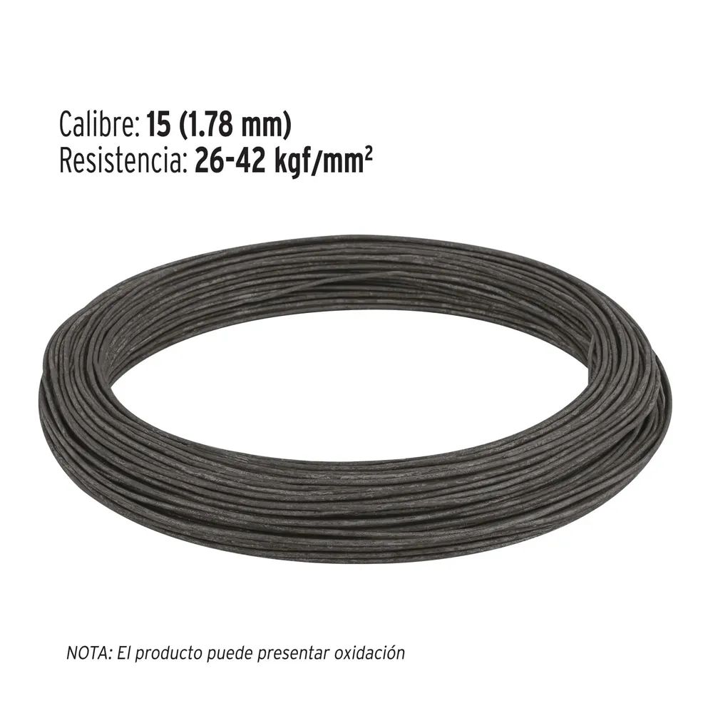 Kilo de alambre recocido calibre 15 en rollo de 1 kg, Fiero