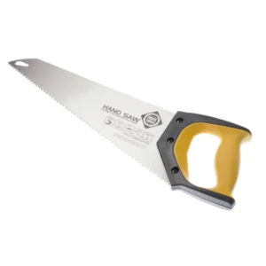 FORTE Tools Sierra de mano Premium de 40 cm 7 TPI, sierra de mano clásica con mango ergonómico de goma, sierra para madera...