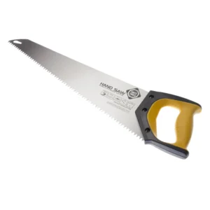 FORTE Tools 50 cm 3.5 TPI Premium Handsaw, Sierra de mano con mango ergonómico de goma, Sierra para madera, plástico, etc....