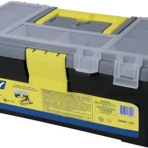 Caja portaherramientas plástica con organizadora foy