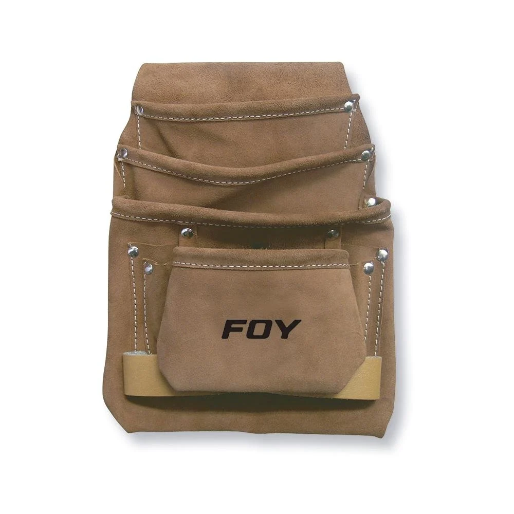 Estuche Portaherramientas Cuero 4 Compartimientos Foy.