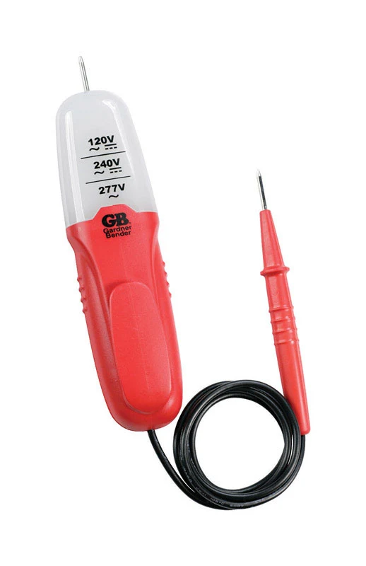 Comprobador de voltaje Gardner Bender negro/rojo de 80/300 V CA/CC de 3 rangos, 2,5 W - Oferta de la semana