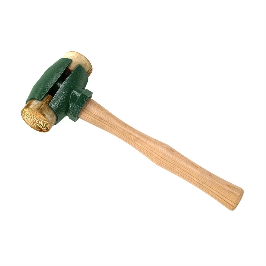 Martillo de cuero crudo - Mango de madera Garland