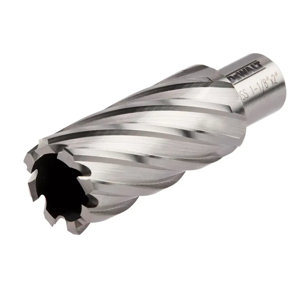 BROCA ANULAR HSS PARA METAL DE 1 1/8 X 2 PULGADAS VASTAGO 3/4. MARCA DEWALT Global Tools Gt