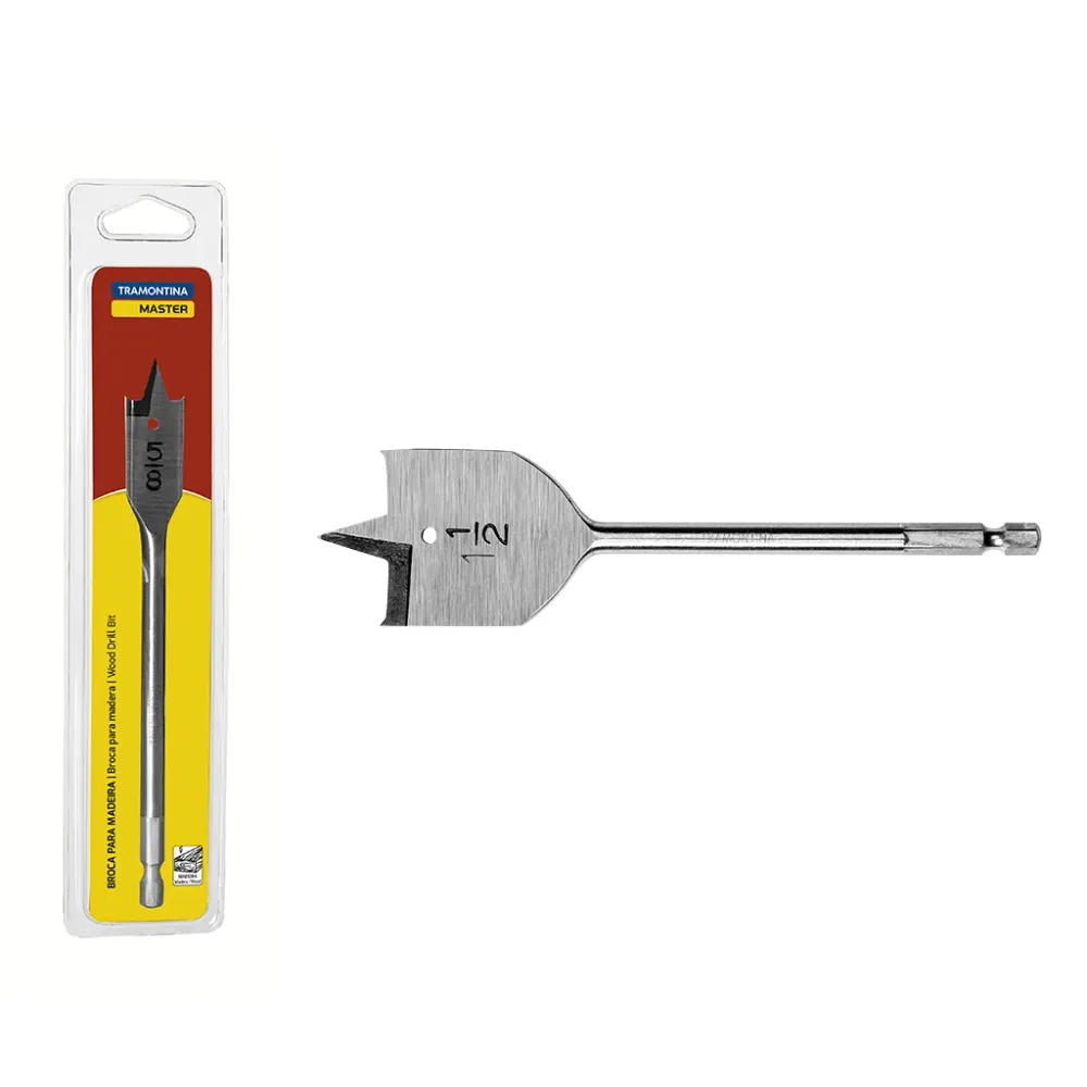 Mecha Chata Para Madera 1 1/2 Tramontina Golfard