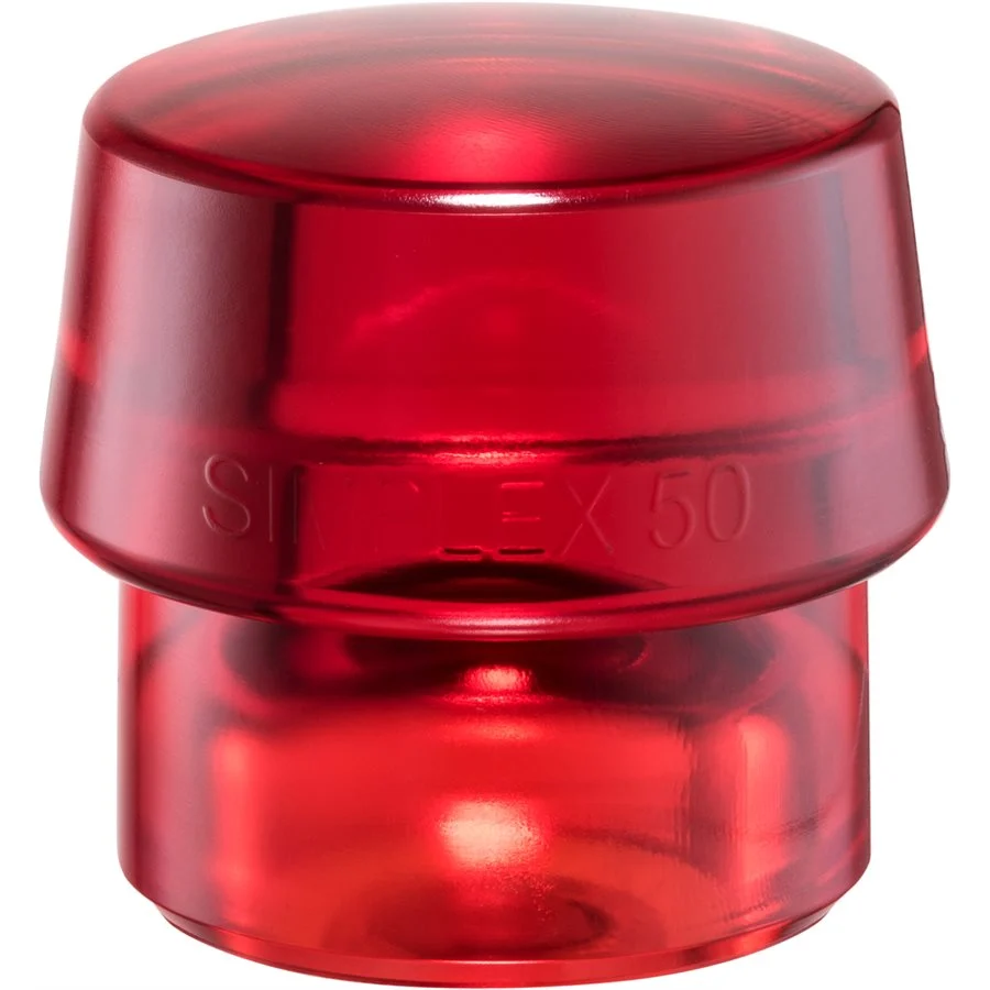 Cara de repuesto Simplex - Plástico rojo - Diámetro de 2,36" Halder