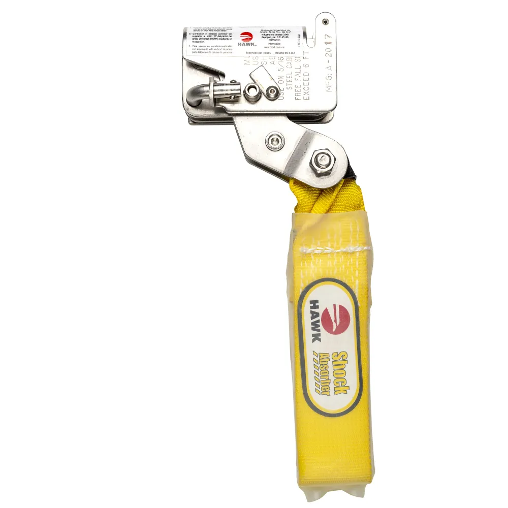 (SCA-A51638) SUJETADOR DE CAIDAS C/AMORTIGUADOR P/CABLE ACERO 5/16-3/8 HAWK
