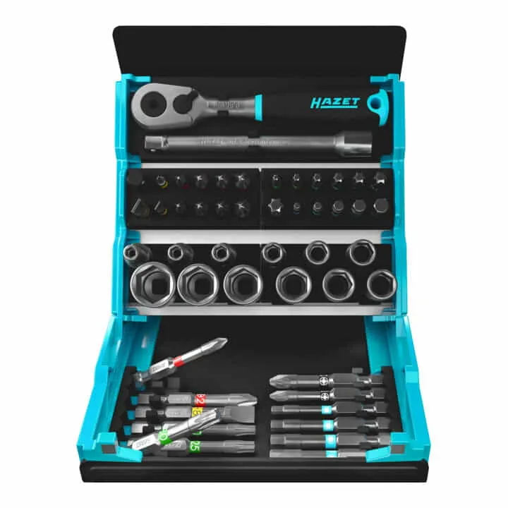 HAZET SmartCase 2200SC-2 Juego de llaves de vaso y puntas de 50 piezas ( 8000791438 )