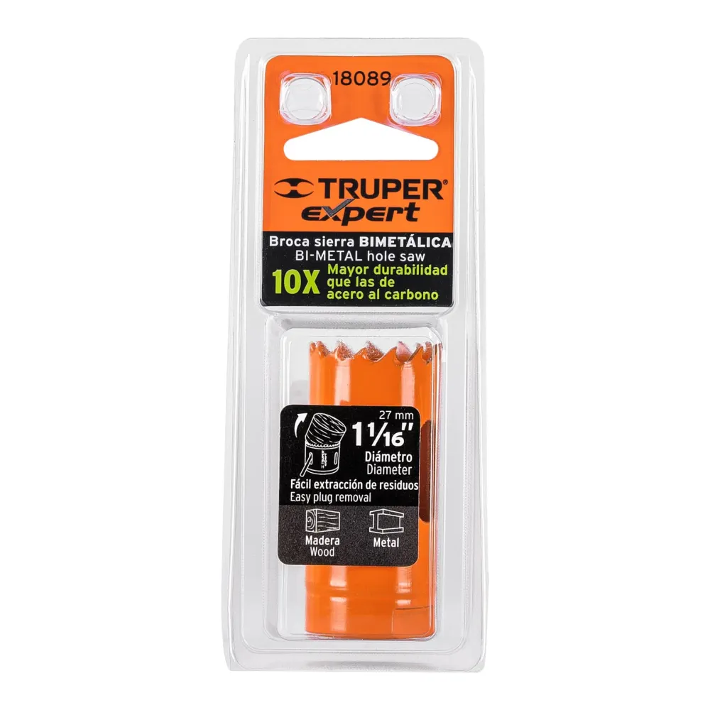 TRUPER BROCA SIERRA BIMETALICA 1 1/16" 18089 INSTA-YA PITALITO