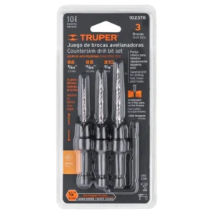 TRUPER JUEGO DE BROCAS AVELLANADORAS 3 BROCAS 102378 INSTA-YA PITALITO