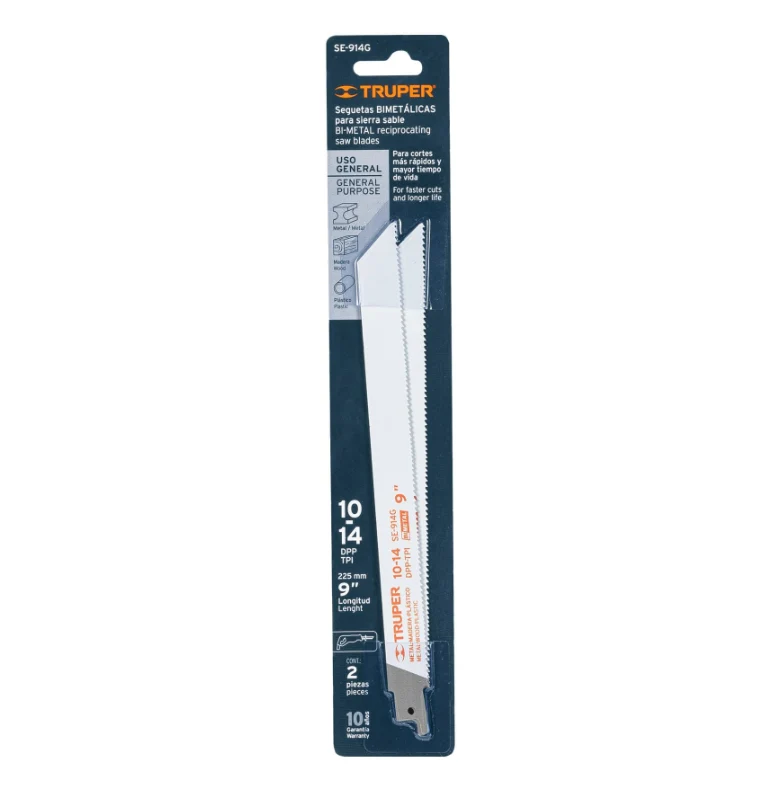 TRUPER SEGUETAS BIMETALICAS PARA SIERRA SABLE 9" X 2 PIEZAS 10791 INSTA-YA PITALITO