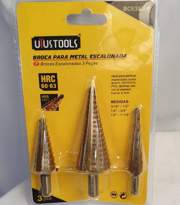 UYUSTOOLS BROCA PARA METAL ESCALONADA - BCE3SU-P INSTA-YA PITALITO