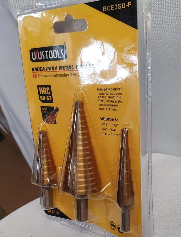 UYUSTOOLS BROCA PARA METAL ESCALONADA - BCE3SU-P INSTA-YA PITALITO