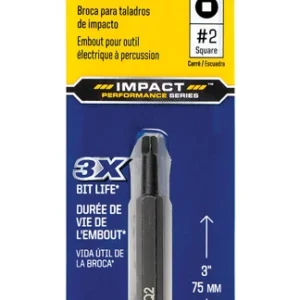 BROCA DE IMPACTO CUADRADA N.° 2 X 3" DE L Irwin