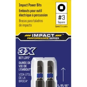 BROCA DE IMPACTO CUADRADA N.° 3X2"L 2P Irwin