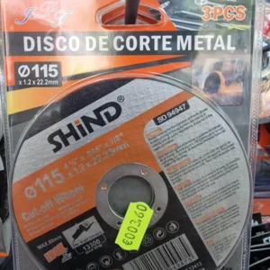 3 Discos para Cortar Metal JPJ