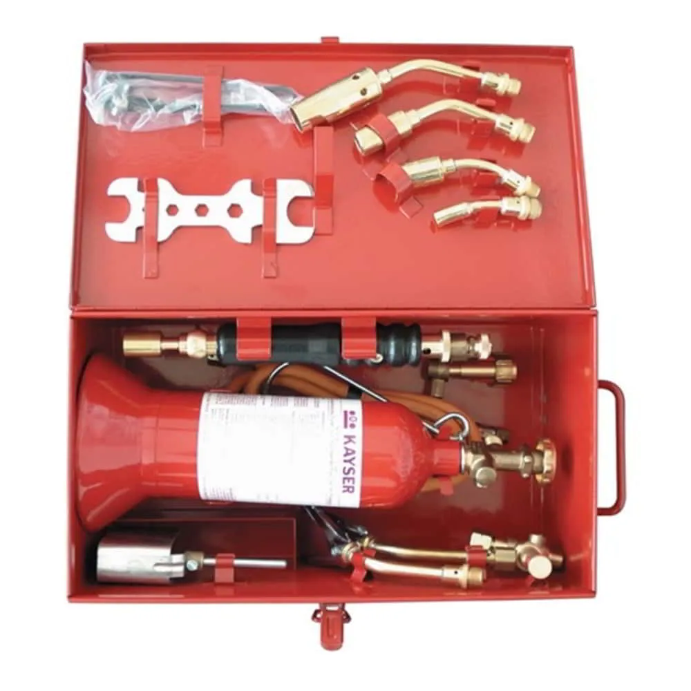 Sistema de soldadura blanda KAYSER en caja de chapa de acero con accesorios ( 4000872100 )