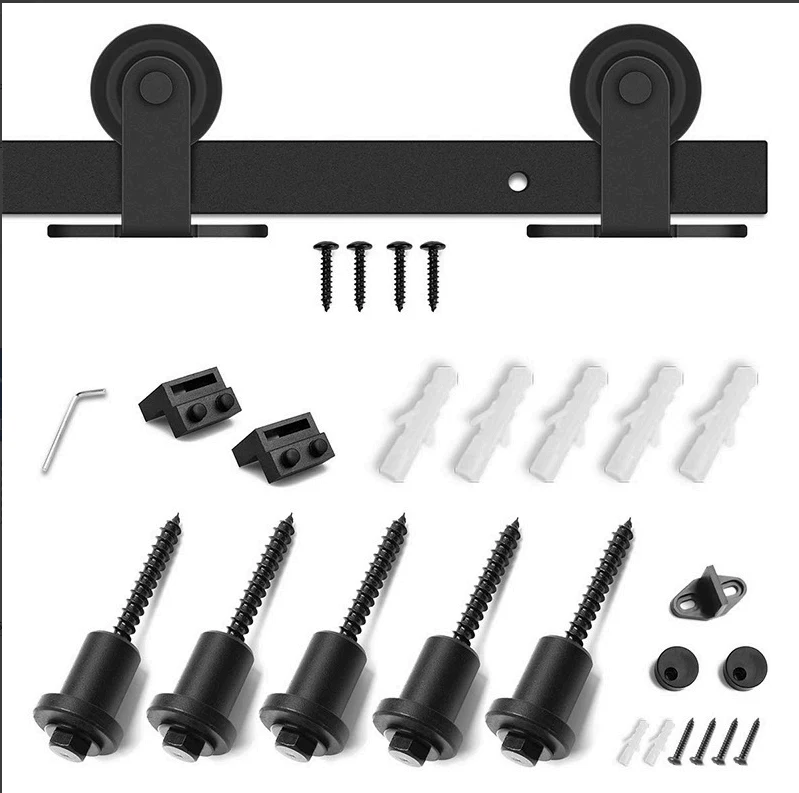 Kit Para Puerta Corrediza Tipo Rústica Granero 2metros de largo