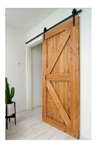 Kit Para Puerta Corrediza Tipo Rústica Granero Rancho 2m