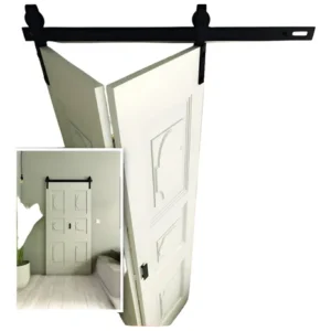 Kit Para Puerta Plegable Tipo Rústica Granero Rancho 1.2m