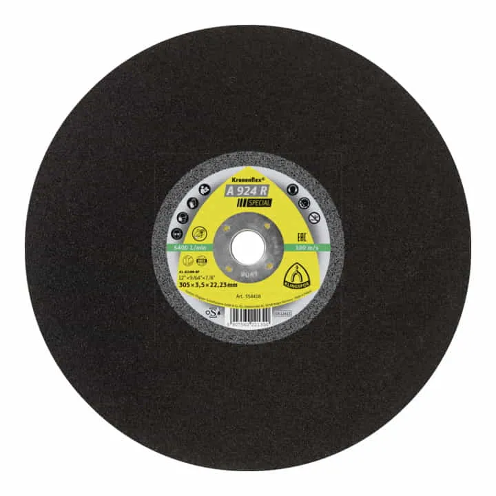 Disco de corte KLINGSPOR 924 R Special D356x4mm recto ( 4000843061 )