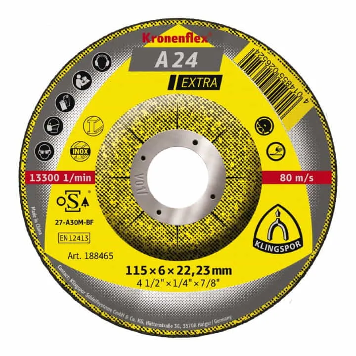 Disco de desbaste KLINGSPOR 24 Extra D125xS6mm ( 4000841474 )