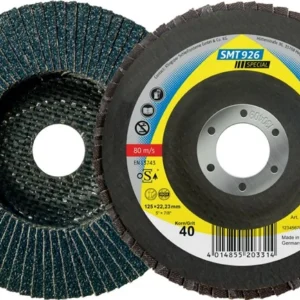 Disco de láminas KLINGSPOR SMT 926 Special Ø 125 mm granulometrí 80 6° curvado ( 8000352217 )