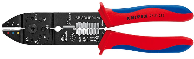 (9721215) PINZA P/TERMINALES ANULARES DE 0.75-6MM KNIPEX