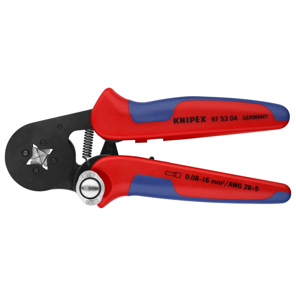 (975304) PINZA PONCHADORA P/ TERMINAL LATERAL PARTA PUNTERAS SIN AISLAR KNIPEX