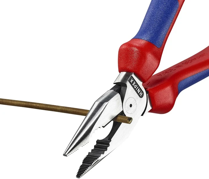 Alicates combinados de punta de aguja Knipex ( 8002875243 ) longitud 185 mm negro atramentisado